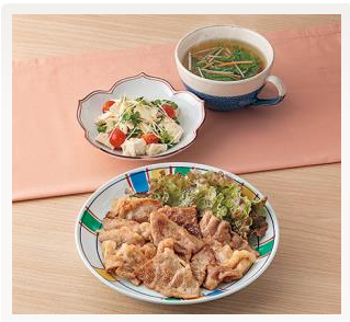 豚肉の西京みそ漬焼き-くずし豆腐の三色あえ-水菜の和風スープ-｜食材宅配のヨシケイ-夕食ネット（レシピ・メニュー・献立付き）-09-24-2024_02_26_PM